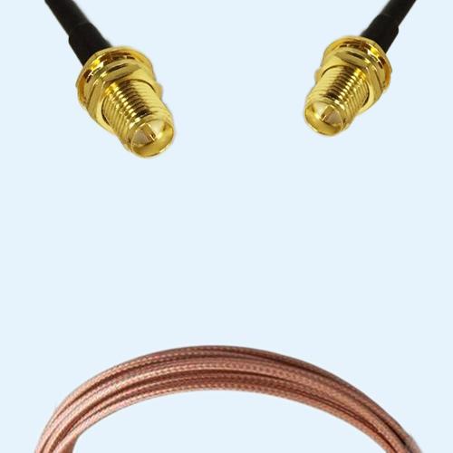 RP SMA Bulkhead Female to RP SMA Bulkhead Female RG316D RF RF Cable