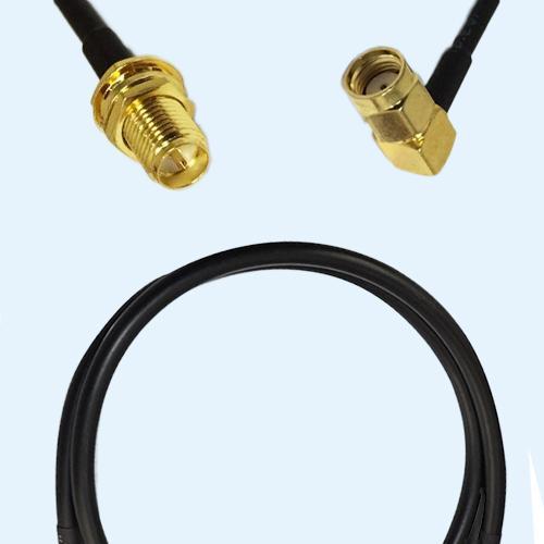 RP SMA Bulkhead Female to RP SMA Male Right Angle LMR200 RF RF Cable