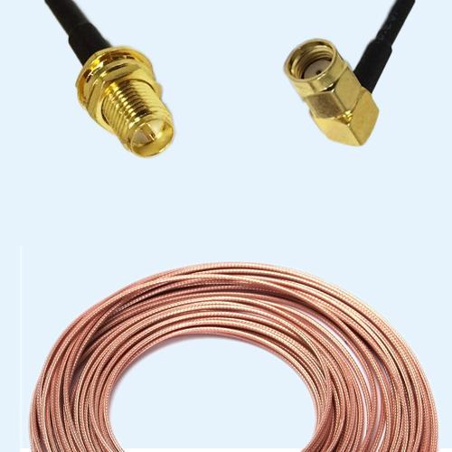 RP SMA Bulkhead Female to RP SMA Male Right Angle RG316 RF RF Cable