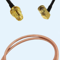 RP SMA Bulkhead Female to RP SMA Male Right Angle RG400 RF RF Cable