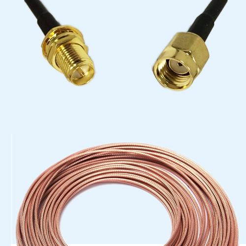 RP SMA Bulkhead Female to RP SMA Male RG316 RF Cable Assembly