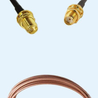 RP SMA Bulkhead Female to SMA Bulkhead Female RG316D RF Cable Assembly