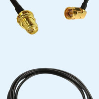RP SMA Bulkhead Female to SMA Male Right Angle LMR100 RF RF Cable