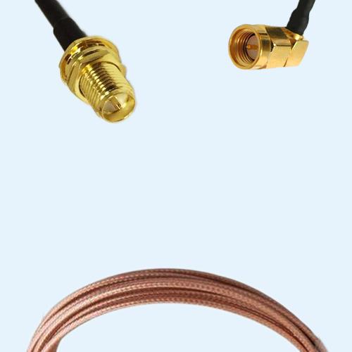 RP SMA Bulkhead Female to SMA Male Right Angle RG316D RF RF Cable