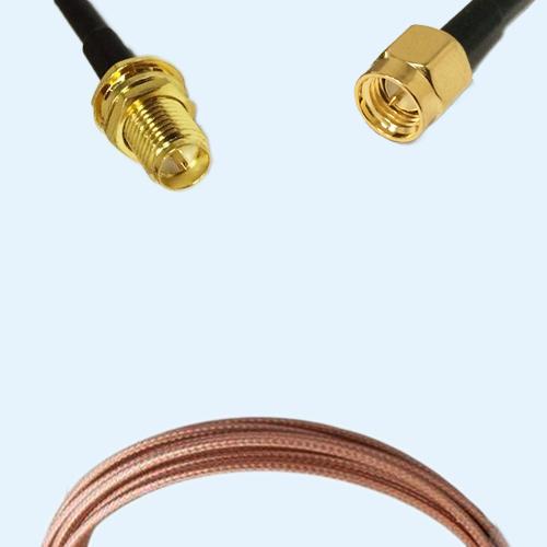 RP SMA Bulkhead Female to SMA Male RG316D RF Cable Assembly
