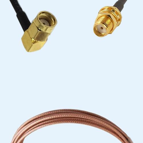 RP SMA Male Right Angle to SMA Bulkhead Female RG316D RF RF Cable