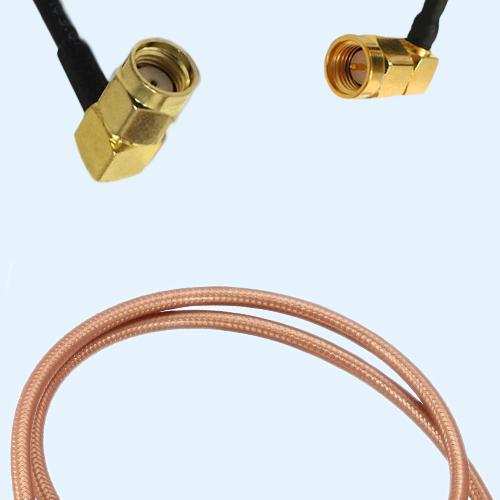 RP SMA Male Right Angle to SMA Male Right Angle RG142 RF RF Cable