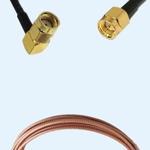 RP SMA Male Right Angle to SMA Male RG316D RF Cable Assembly