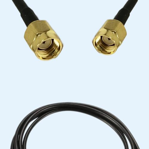 RP SMA Male to RP SMA Male LMR100 RF Cable Assembly