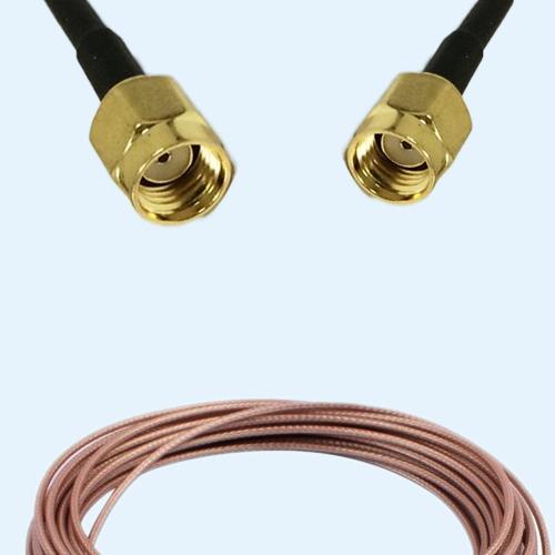 RP SMA Male to RP SMA Male RG178 RF Cable Assembly