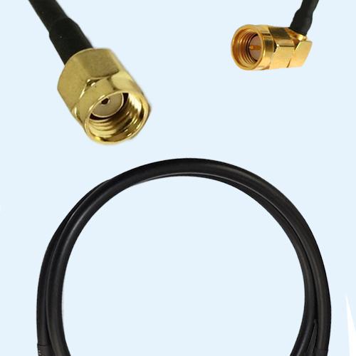 RP SMA Male to SMA Male Right Angle LMR300 RF Cable Assembly