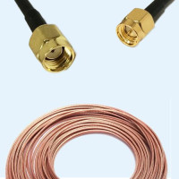RP SMA Male to SMA Male RG188 RF Cable Assembly