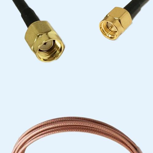 RP SMA Male to SMA Male RG316D RF Cable Assembly