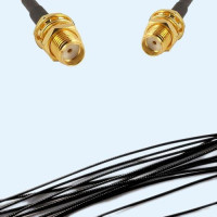 SMA Bulkhead Female to SMA Bulkhead Female 1.37 RF Cable Assembly