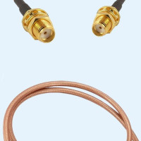 SMA Bulkhead Female to SMA Bulkhead Female RG142 RF Cable Assembly