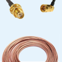 SMA Bulkhead Female to SMA Male Right Angle RG188 RF Cable Assembly