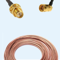 SMA Bulkhead Female to SMA Male Right Angle RG316 RF Cable Assembly