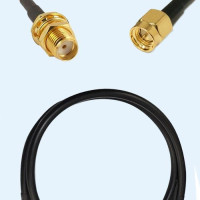 SMA Bulkhead Female to SMA Male LMR300 RF Cable Assembly