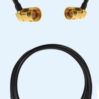 SMA Male Right Angle to SMA Male Right Angle LMR195 RF Cable Assembly
