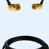 SMA Male Right Angle to SMA Male Right Angle LMR240 RF Cable Assembly