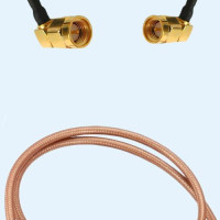 SMA Male Right Angle to SMA Male Right Angle RG142 RF Cable Assembly