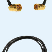 SMA Male Right Angle to SMA Male Right Angle RG174 RF Cable Assembly