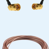 SMA Male Right Angle to SMA Male Right Angle RG178 RF Cable Assembly
