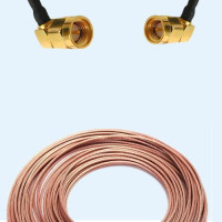 SMA Male Right Angle to SMA Male Right Angle RG188 RF Cable Assembly