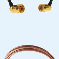 SMA Male Right Angle to SMA Male Right Angle RG316D RF Cable Assembly