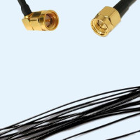 SMA Male Right Angle to SMA Male 1.37 RF Cable Assembly