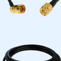 SMA Male Right Angle to SMA Male LMR240FR RF Cable Assembly