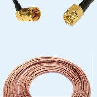 SMA Male Right Angle to SMA Male RG188 RF Cable Assembly