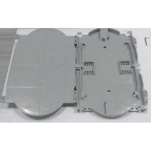 12 Fiber Splice Tray/Cassette Grey-white Color Fiber Optic Splice Tray
