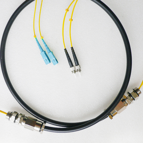 Duplex Waterproof Patch Cord SC/UPC to ST/UPC OS2 9/125 Singlemode