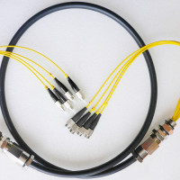 4 Fiber Waterproof Patch Cord FC/UPC to FC/UPC OS2 9/125 Singlemode