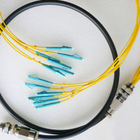 6 Fiber Waterproof Patch Cord LC/UPC to LC/UPC OS2 9/125 Singlemode