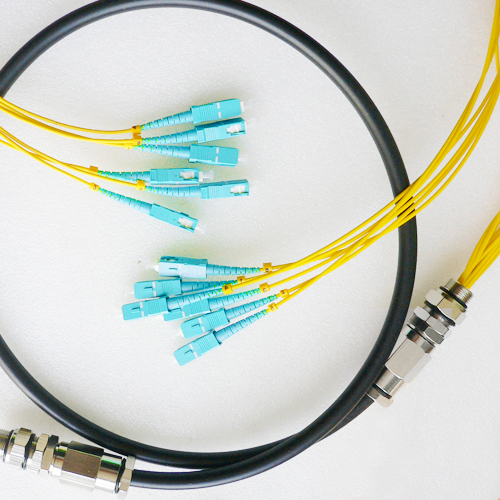 6 Fiber Waterproof Patch Cord SC/UPC to SC/UPC OS2 9/125 Singlemode