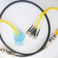 6 Fiber Waterproof Patch Cord SC/UPC to ST/UPC OS2 9/125 Singlemode