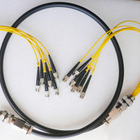 6 Fiber Waterproof Patch Cord ST/UPC to ST/UPC OS2 9/125 Singlemode