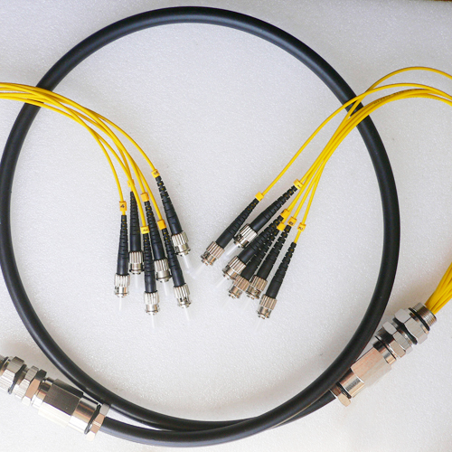 6 Fiber Waterproof Patch Cord ST/UPC to ST/UPC OS2 9/125 Singlemode